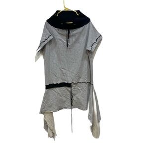 Metamorphoza Oversized Art To Wear Tunic Dress Gray Eclectic Womens OS